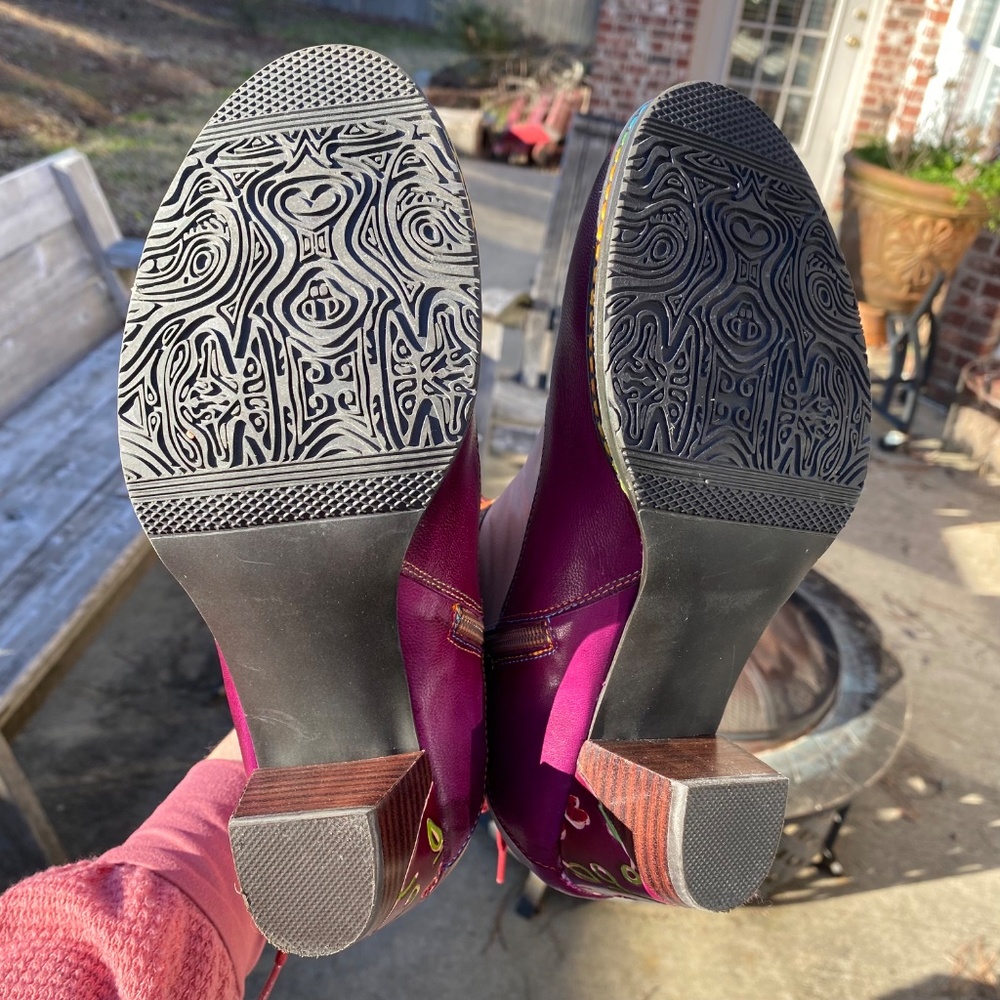 ♥️ HOST PICK! 🤎 Colorful Lace Up Boots - Picture 5 of 6